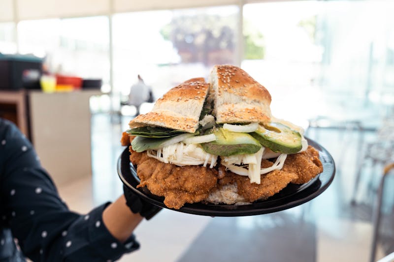 Pickle-brined chicken fillet fried to perfection